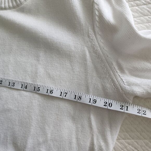 Tommy hilfiger long sleeve overlay Crop sweater - Picture 8 of 10